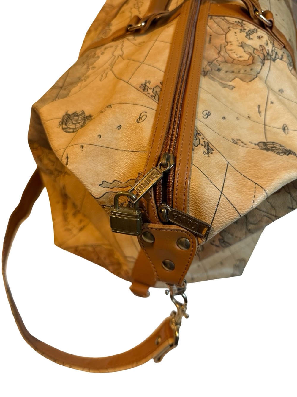 Vintage Euro Pac World Map Travel Bag Duffle Bag - Picture 6 of 12